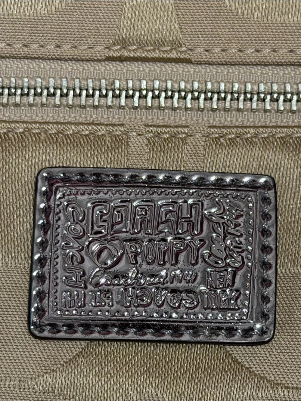 Coach Poppy Signature Dome Satchel in Gold